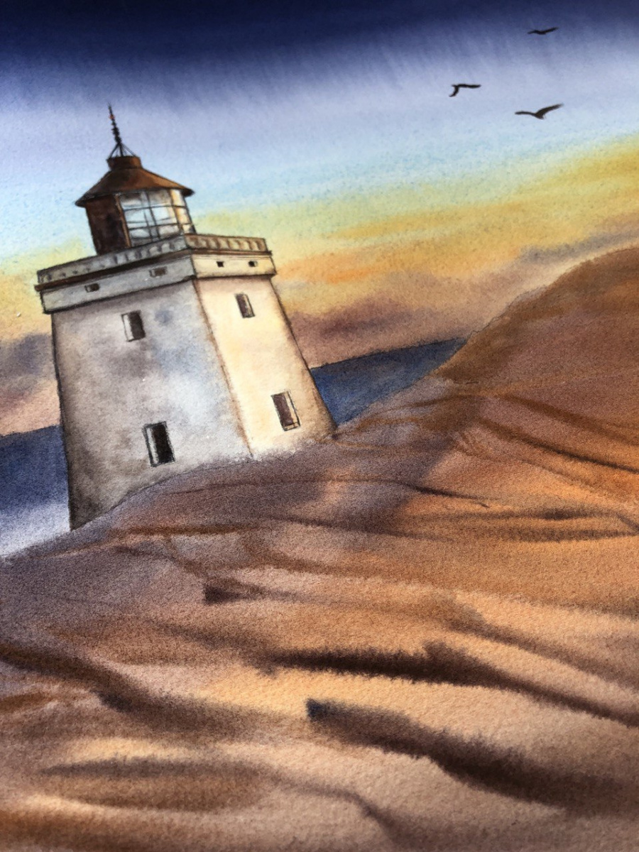 A lighthouse in the desert