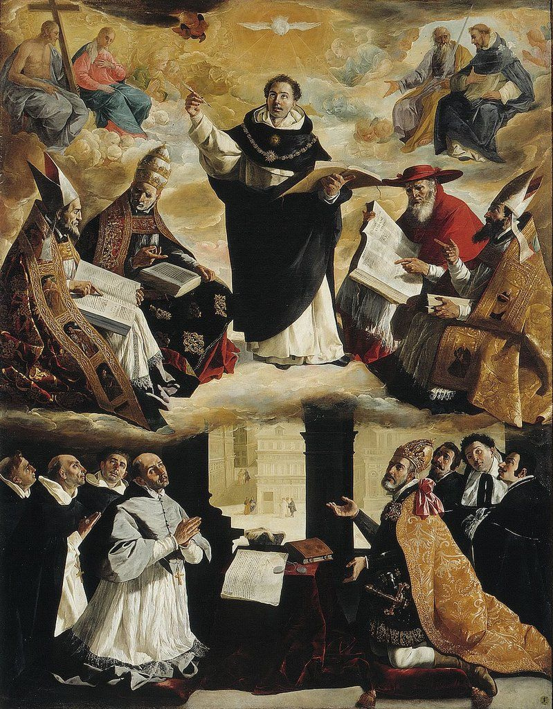 Francisco de Zurbaran. The apotheosis of St. Thomas Aquinas