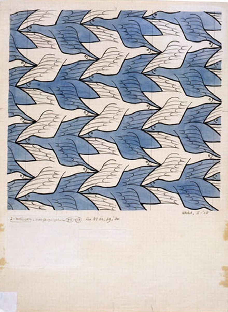 Maurits Cornelis Escher. Two Birds (No. 18)
