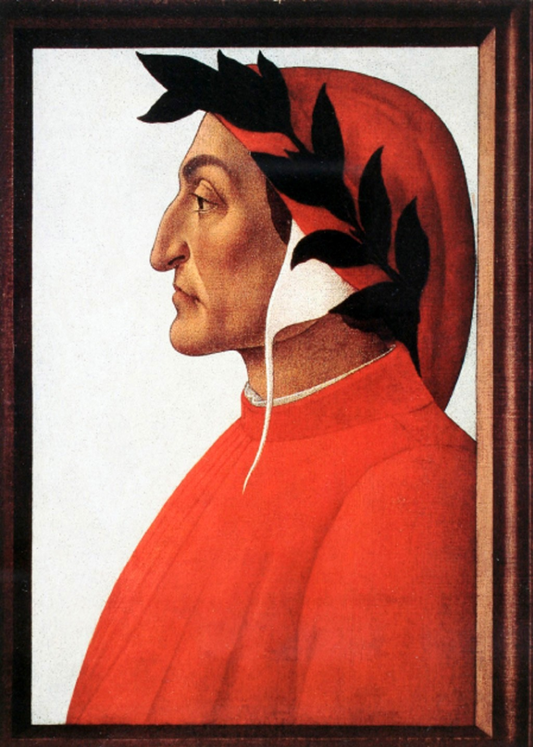 Sandro Botticelli Dante Alighieri 1495 47 54 cm Description of