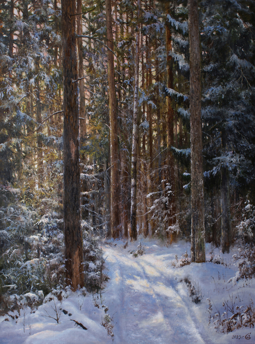 Сергей Владимирович Дорофеев. In a winter forest