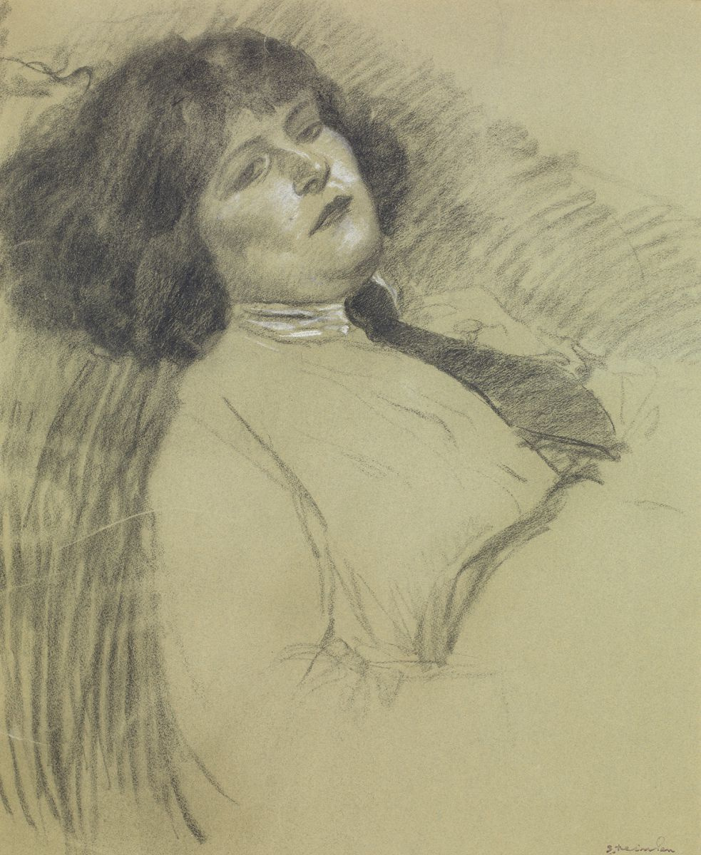 Theophile-Alexander Steinlen. Portrait of Colette, daughter of the artist