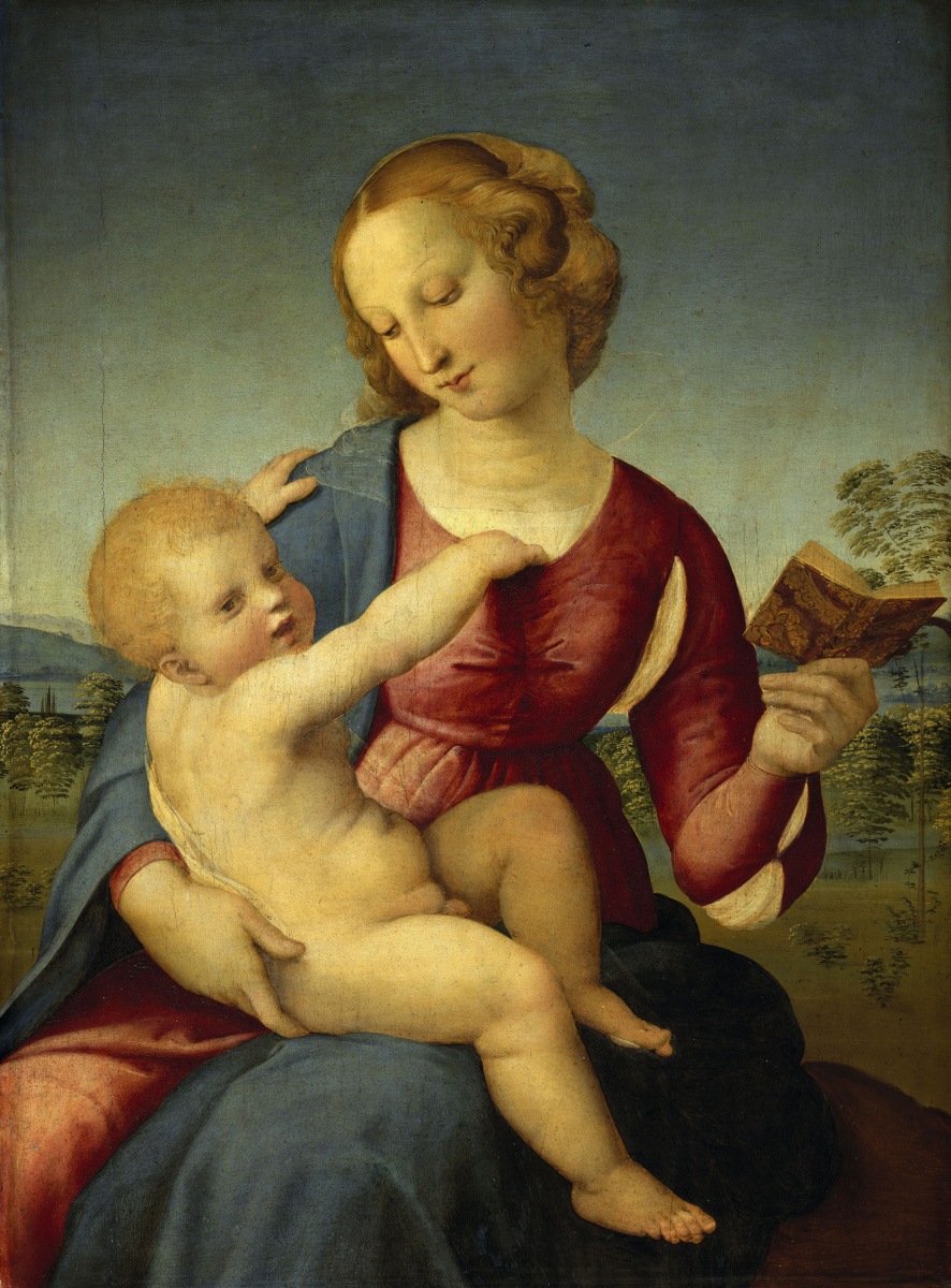 Raphael Sanzio. Madonna Houses Column