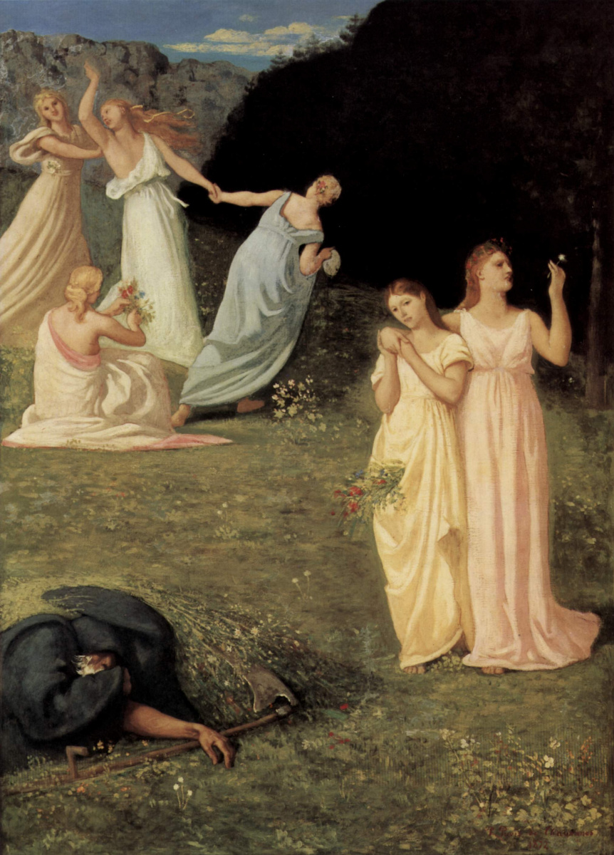 Pierre Cecil Puvi de Chavannes. Death and girl