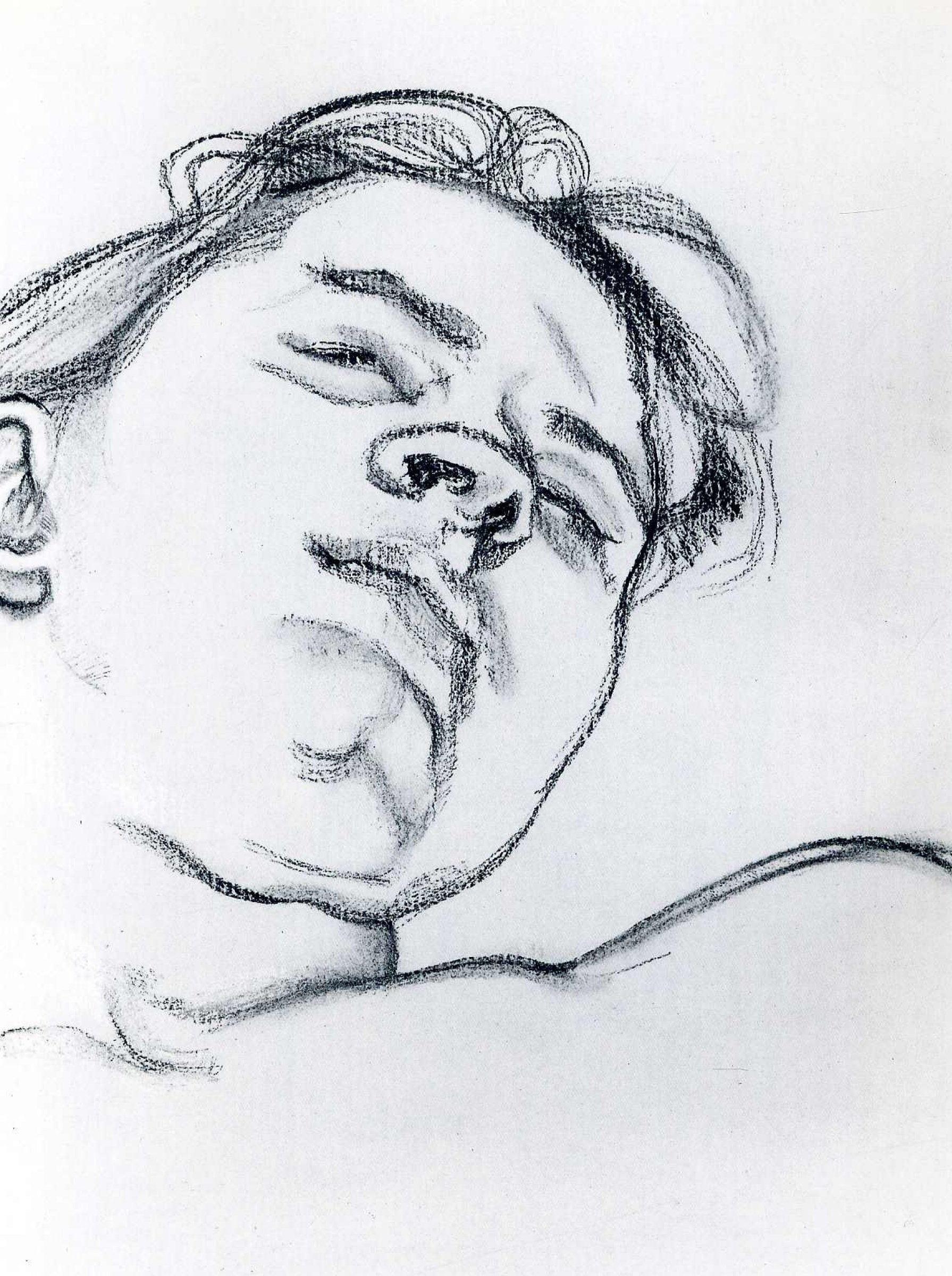 Люсьен Фрейд - Спящая девушка, 1982, 24×36 см: Описание произведения |  Артхив