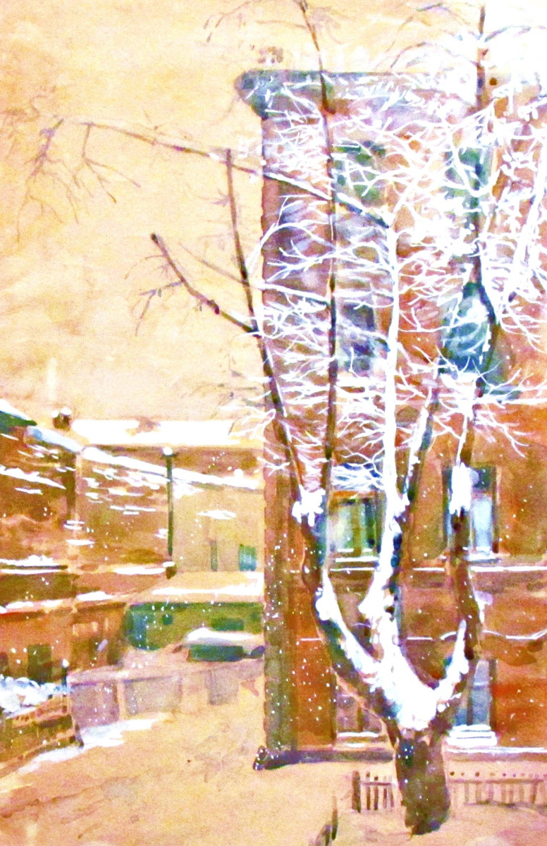 Nikolai Georgievich Tikhonov. Winter yard