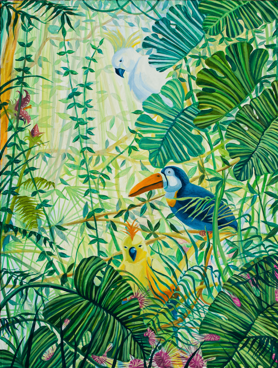 Olga Igorevna Nomokonova. Birds in the Jungle