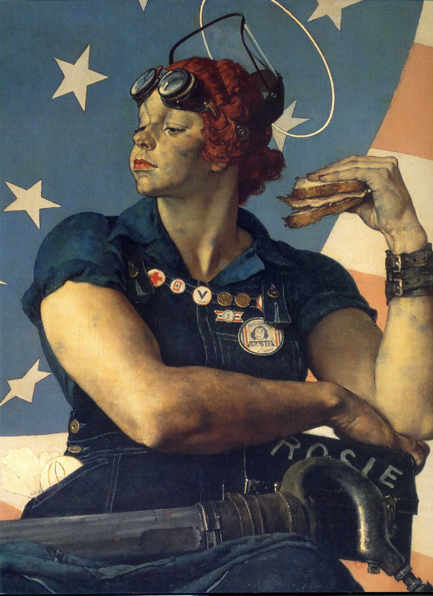 Norman Rockwell. Rosie the Riveter