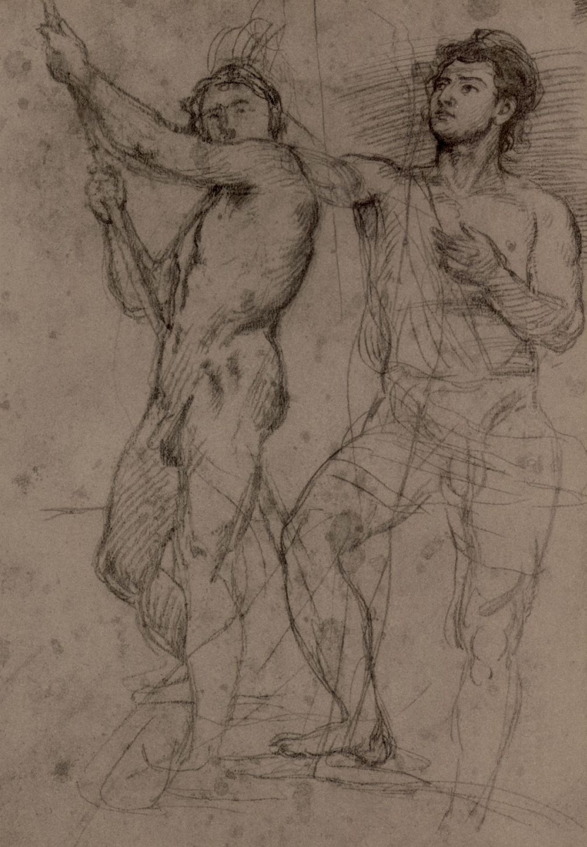 Hans von Mare. The sketches of Nude figures