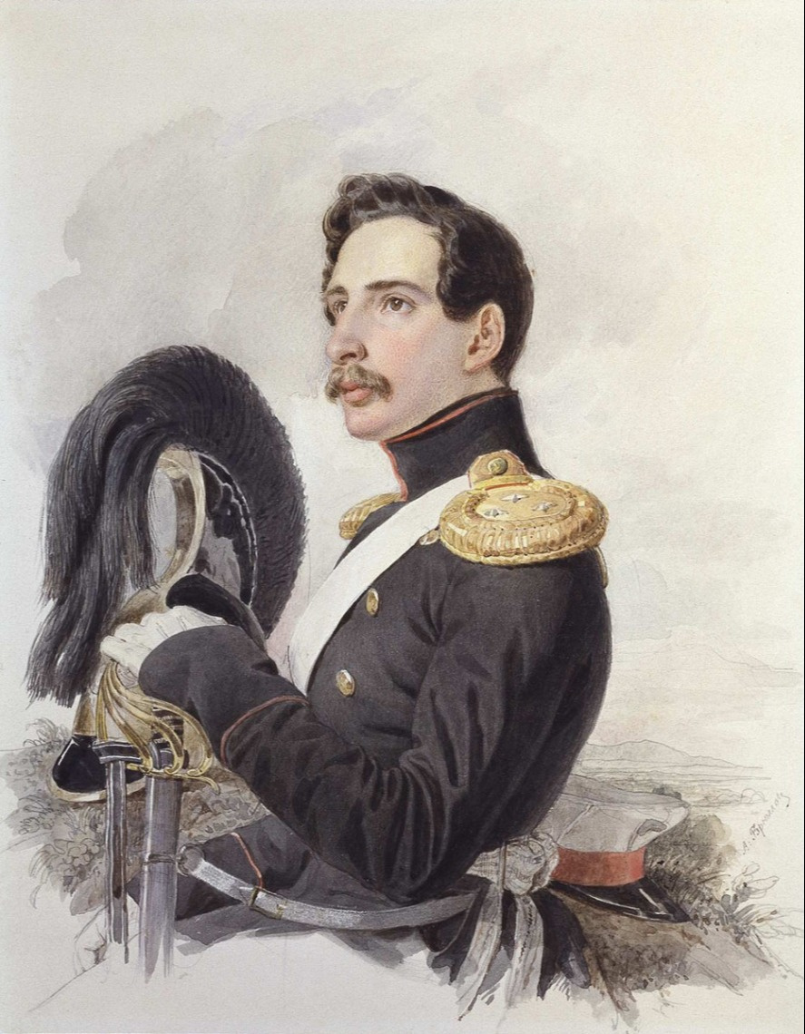Alexander Pavlovich Bryullov. Portrait of Lieutenant of the Life Guards Cavalry Regiment
