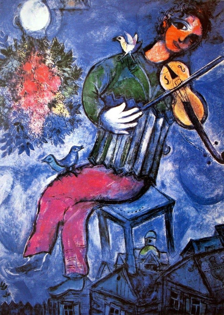 Marc Chagall. The blue violinist