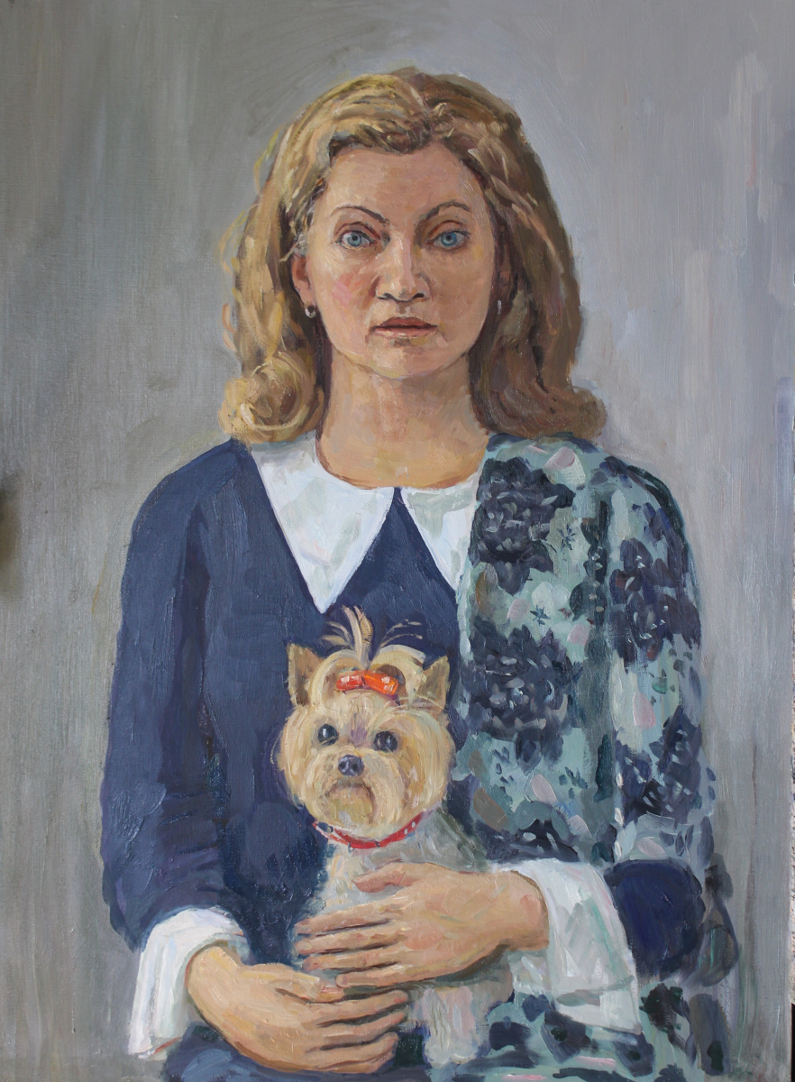 Eugene Alexandrovich Kazantsev. Portrait of Ludmila Samusevich