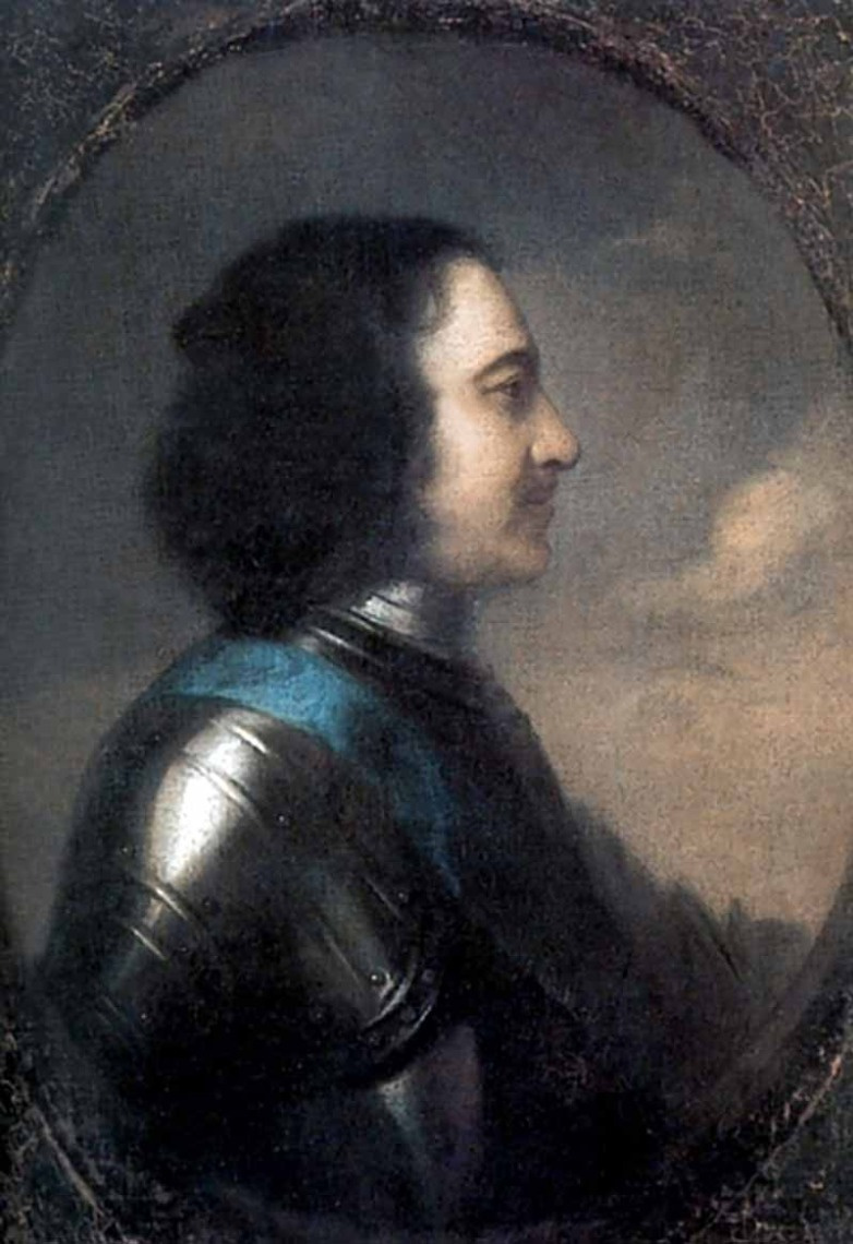 Gonfried Johann Tannauer (1680-1737). Portrait of Peter the Great