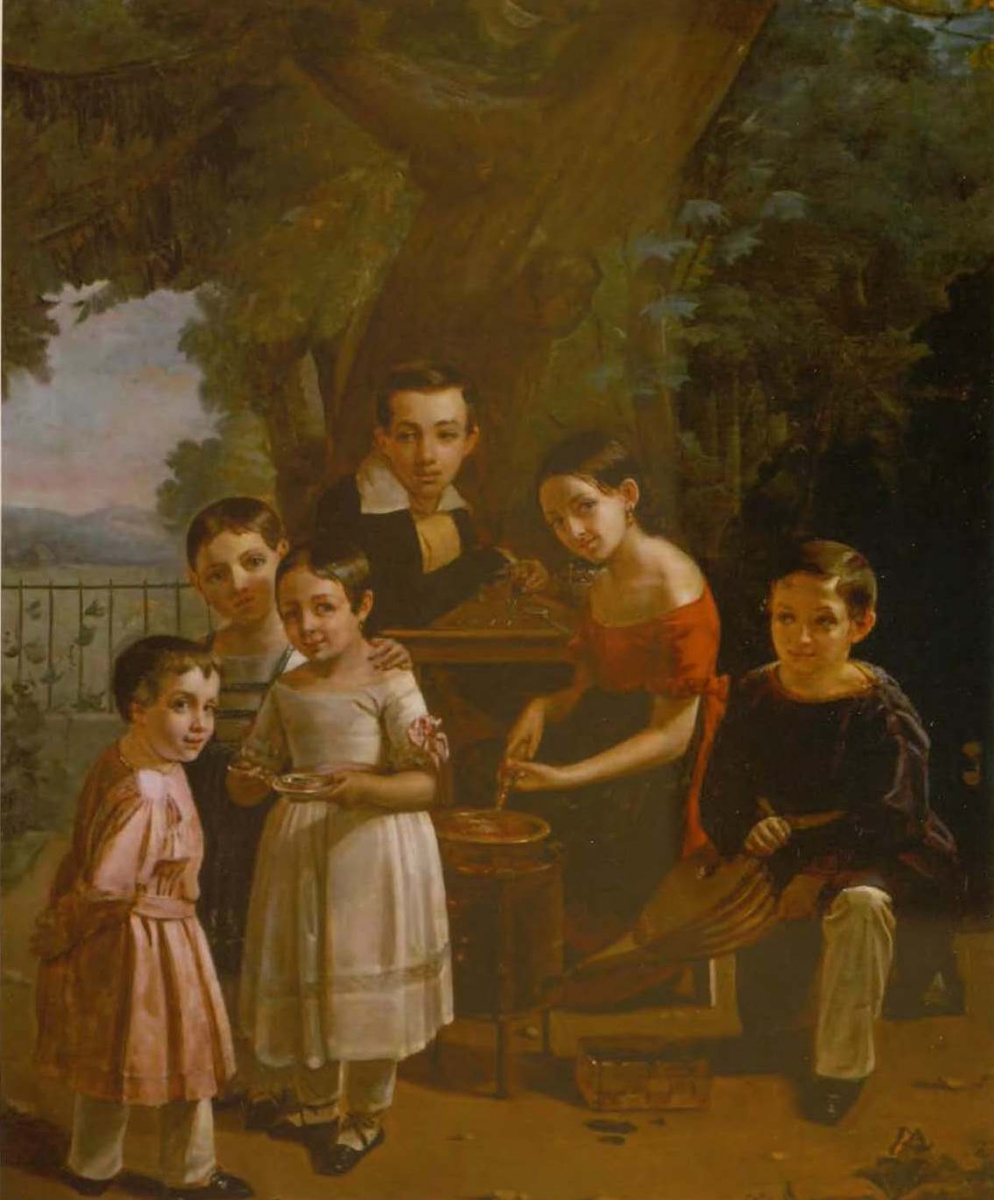 Petr Zakharovich Zakharov. Portrait of the children of P. N. Yermolov