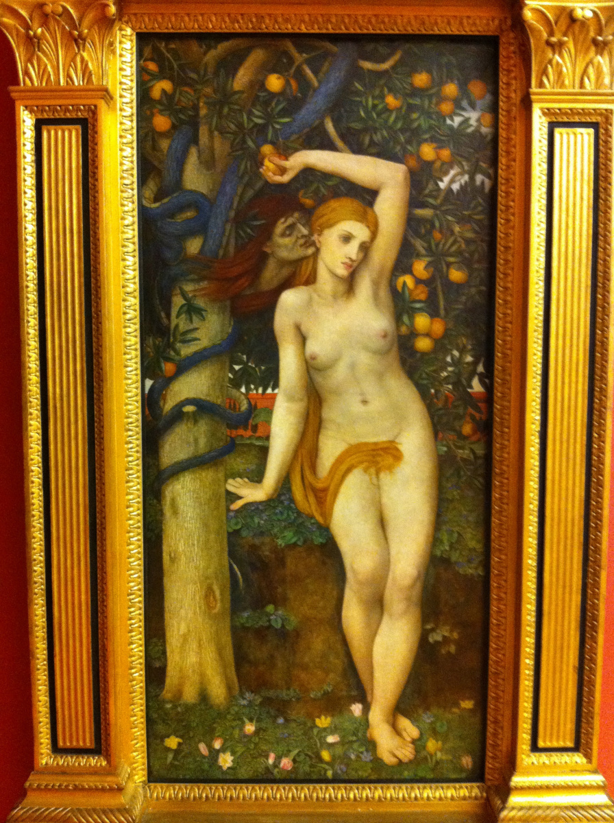The temptation of Eve. Fragment