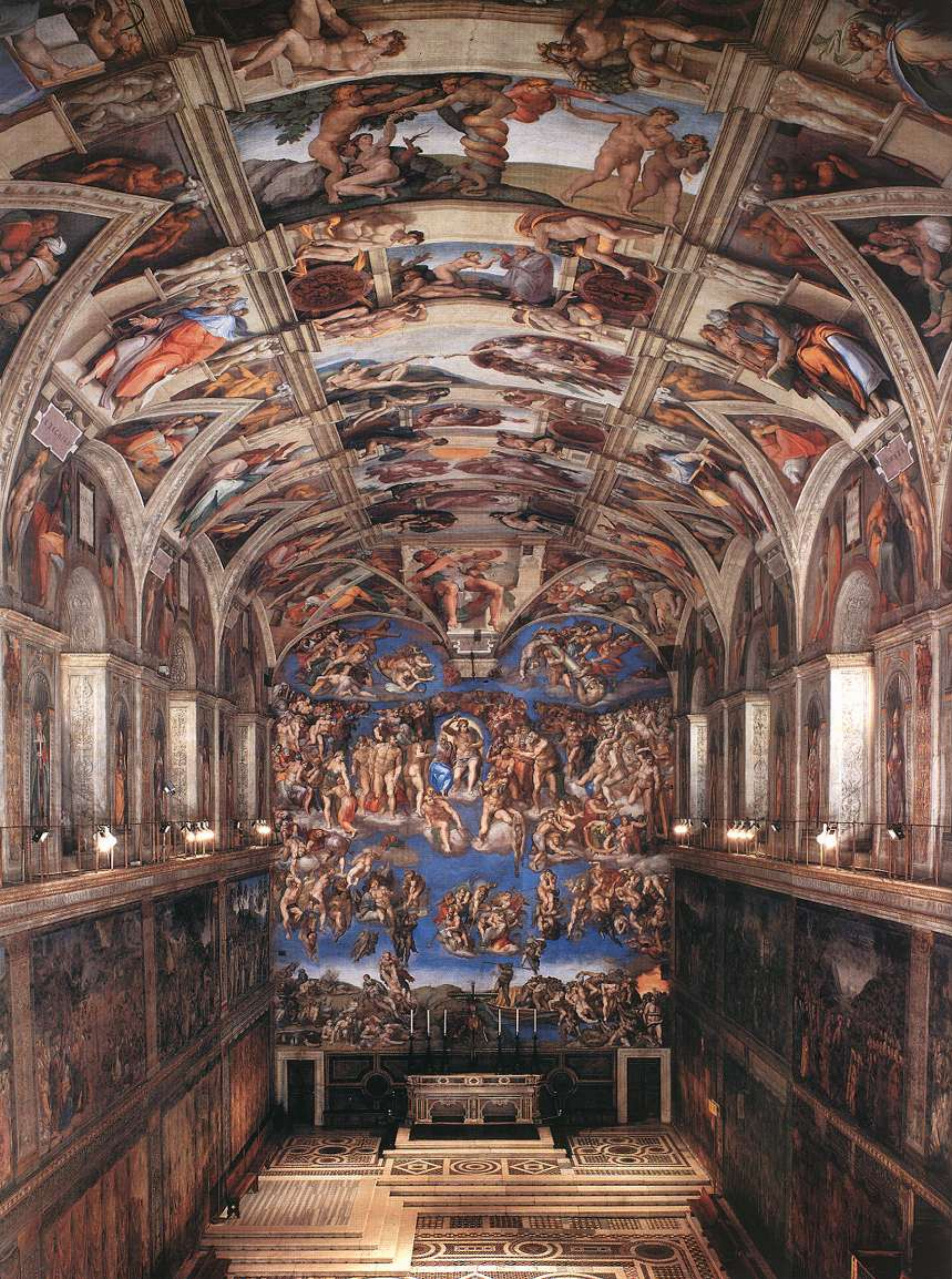 картина сикстинская капелла микеланджело