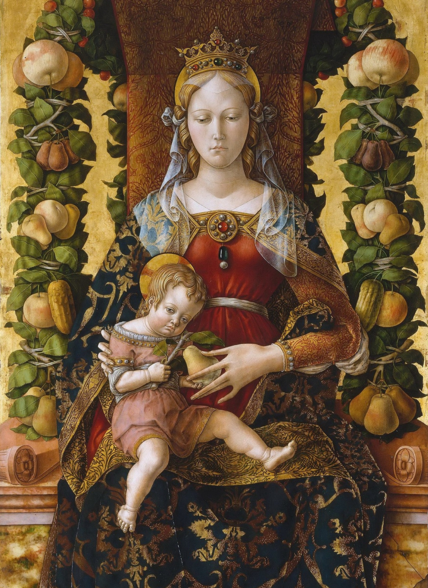 Carlo Crivelli. Madonna della Candeletta (fragment)