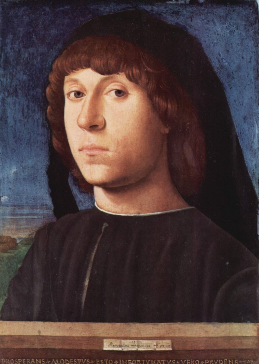 Antonello da Messina. Portrait of a man