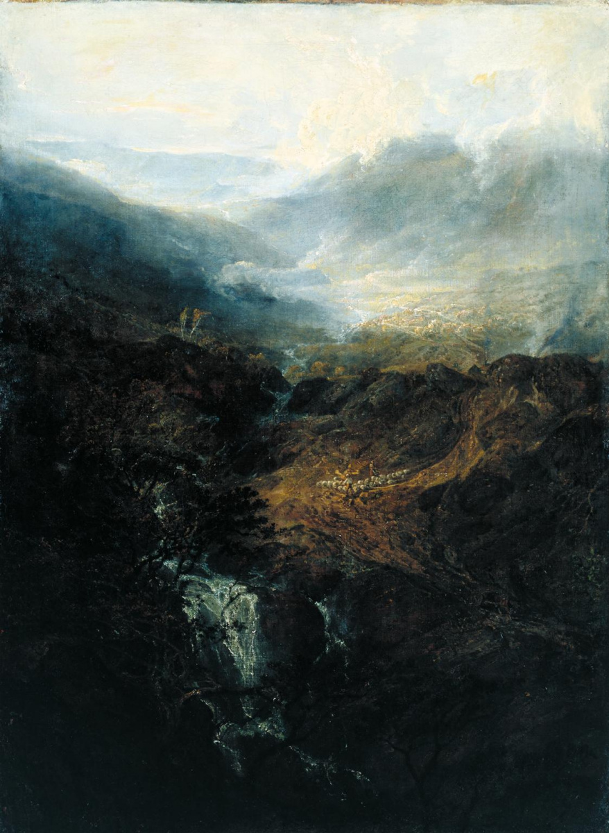 Joseph Mallord William Turner. Morning on the Coniston hills in Cumberland