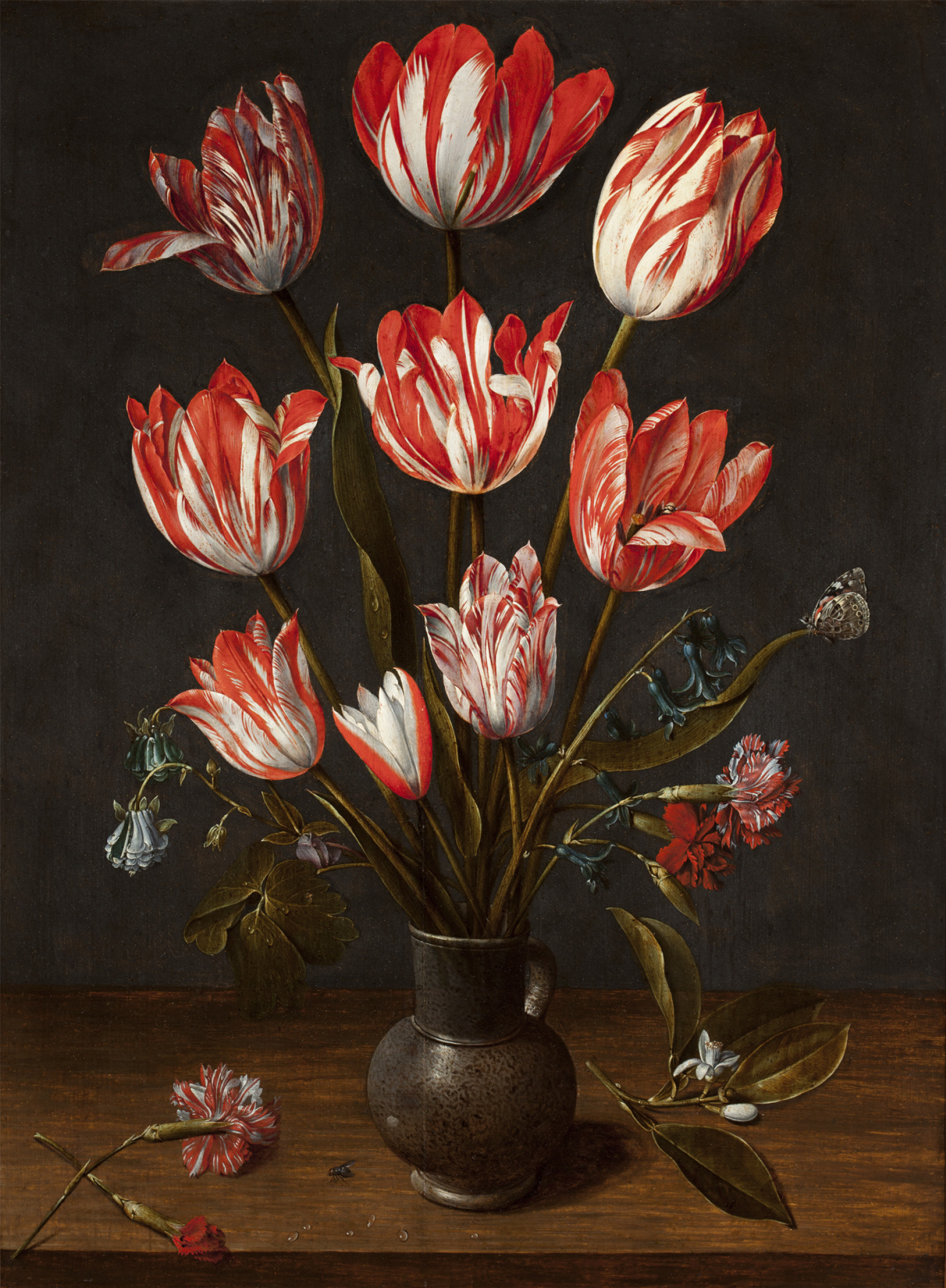 Jakob van Hülsdonk Tulipanes en un florero, 1610: Descripción de la obra |  Arthive