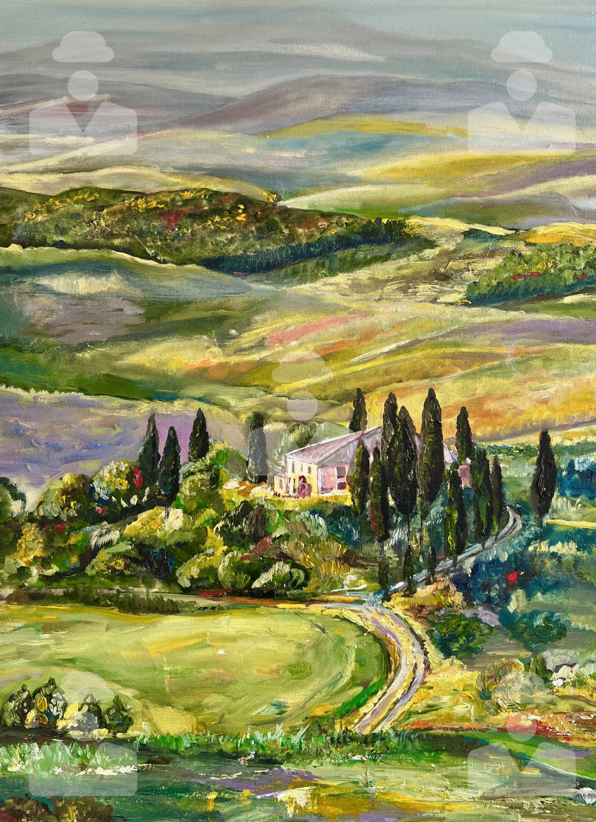 Anastasia Viktorovna Shukhovtseva. Fields of Tuscany