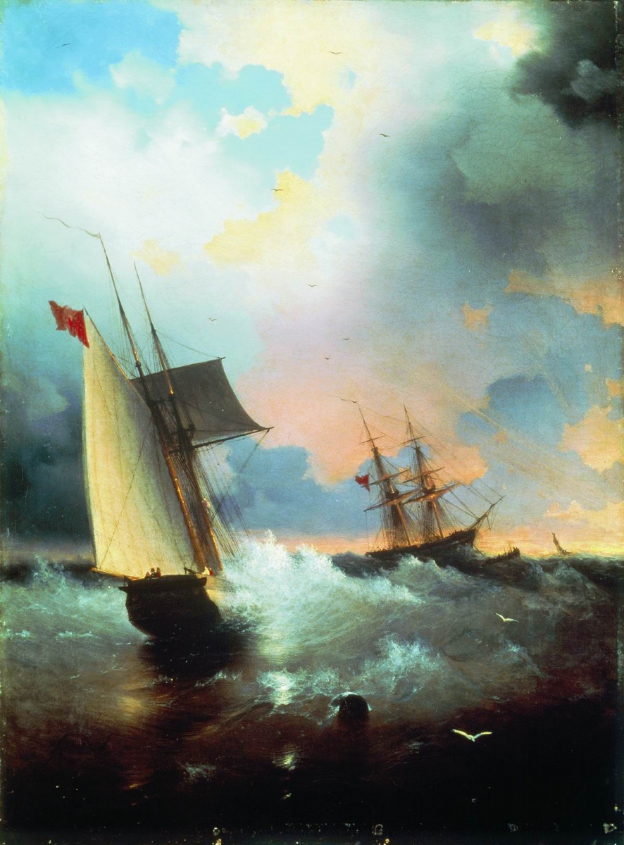 Ivan Aivazovsky. Sailboat