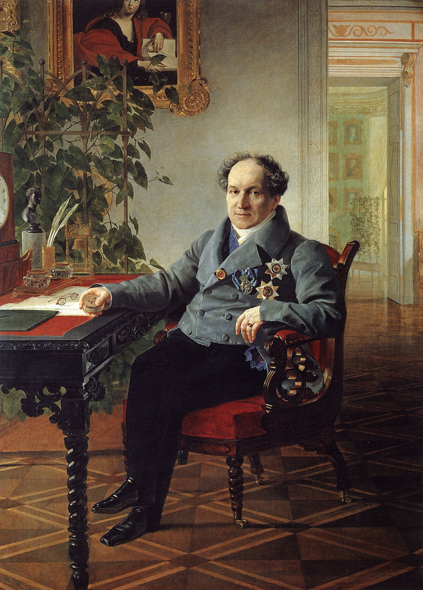 Karl Bryullov. Portrait of member of State Council Prince A. N. Golitsyn