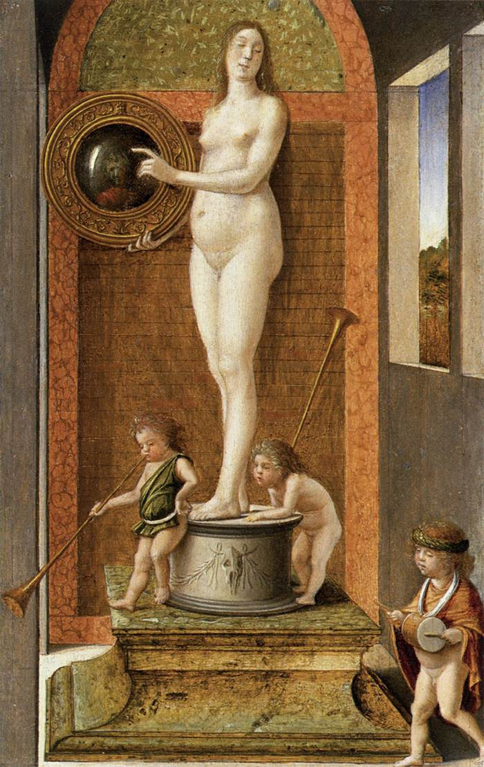Giovanni Bellini. Four allegories of Virtue: Prudence