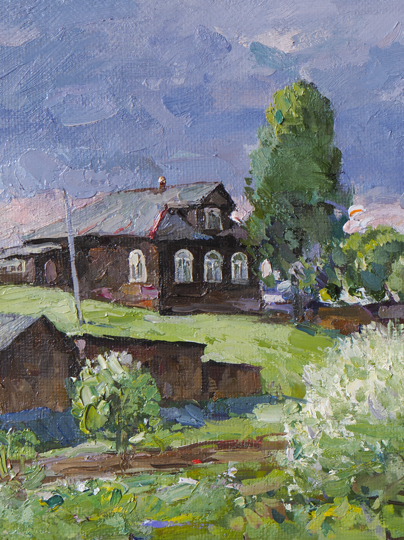 May in Sherekhovichi.  Oil on canvas, 50 x 60 cm. 2021