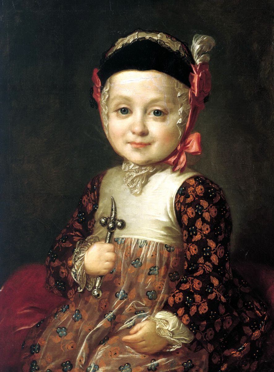 Fedor Stepanovich Rokotov. Portrait of Alexei Bobrinsky in childhood
