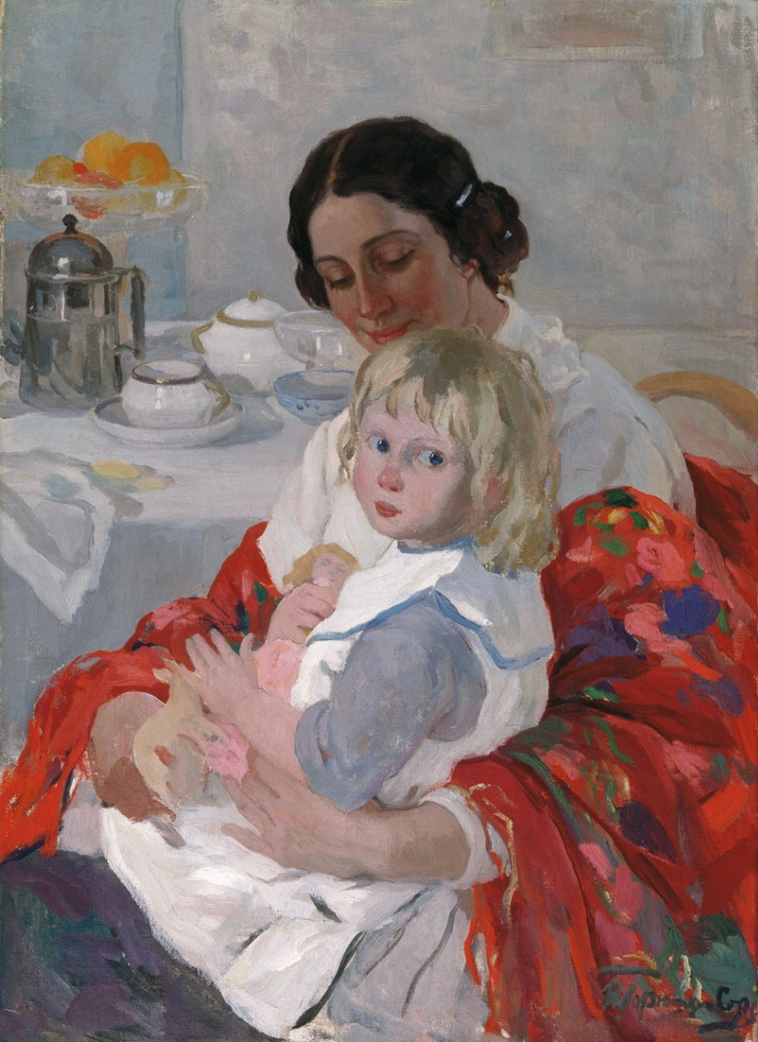Ivan Goryushkin-Sorokopudov. Mother and child