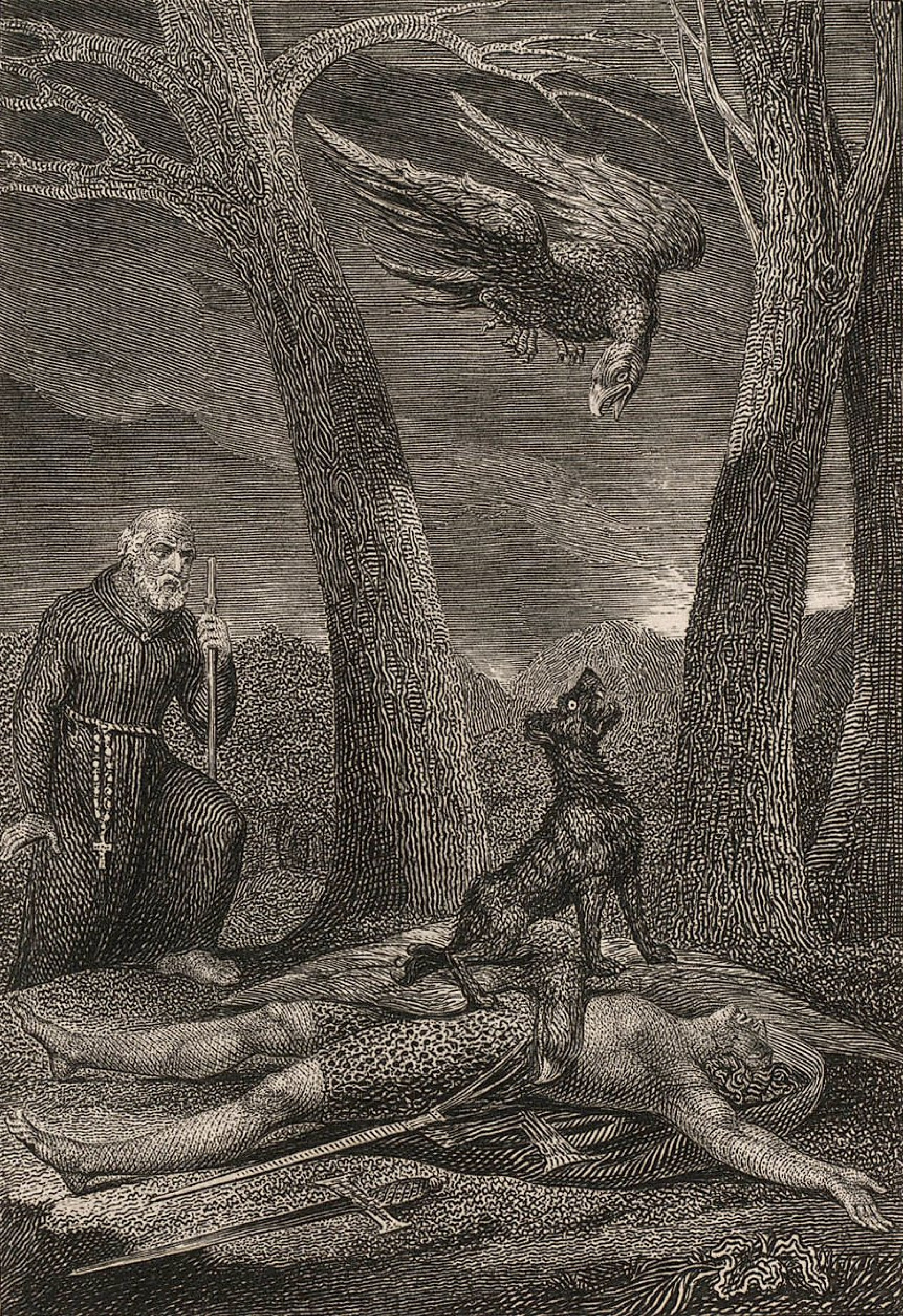 William Blake The dog hermit. Illustrations to William Hayley's 