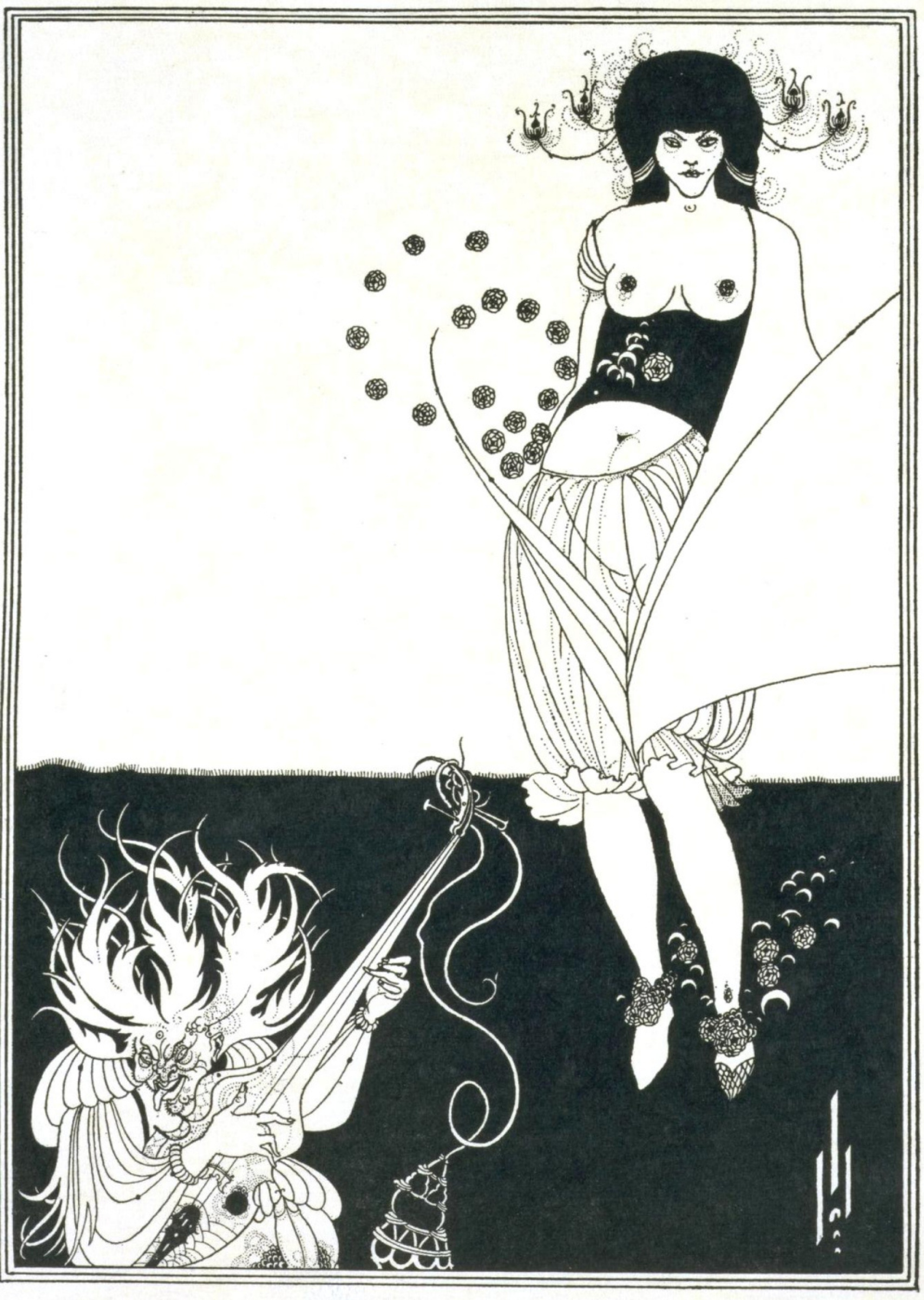 Aubrey Beardsley, A Stomach Dance, 1892, private collection. 