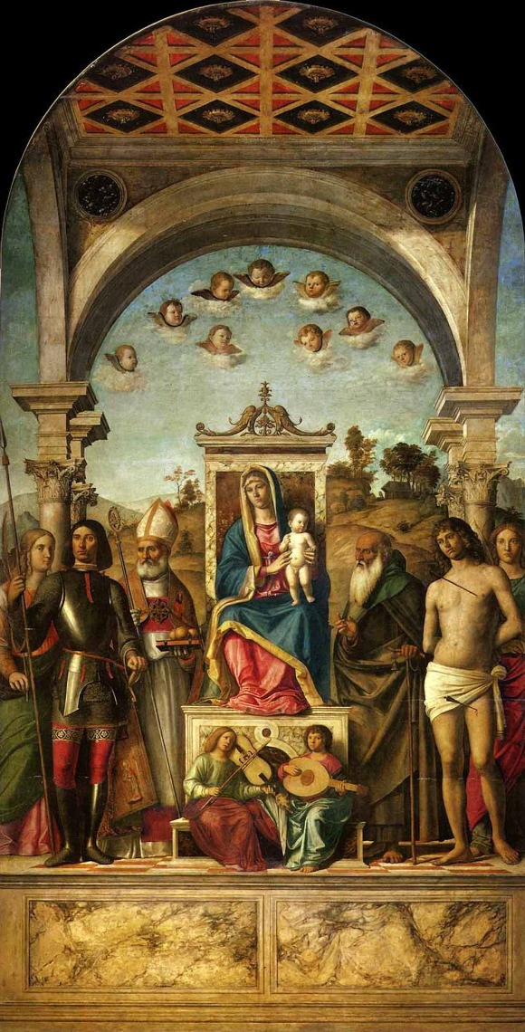 Giovanni Battista Cima da Conegliano. Madonna and Child on the Throne with the Saints