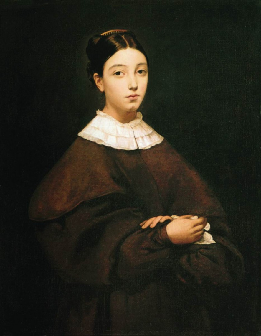 Theodore Chassiorio. Portrait of Sister Alina