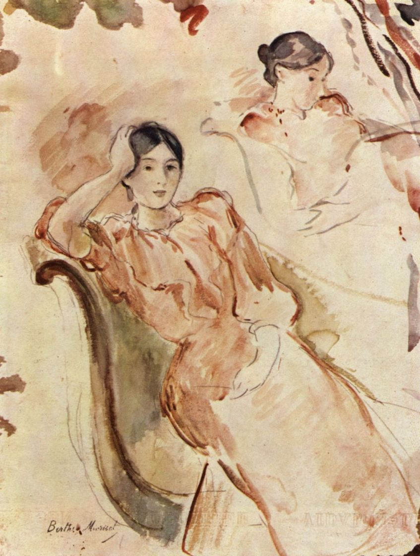 Berthe Morisot. Portrait studies of Jeanne Pontillon