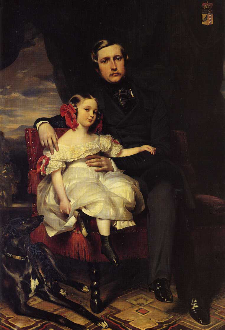Franz Xaver Winterhalter. Prince Alexander de Wagram and his daughter Malsi