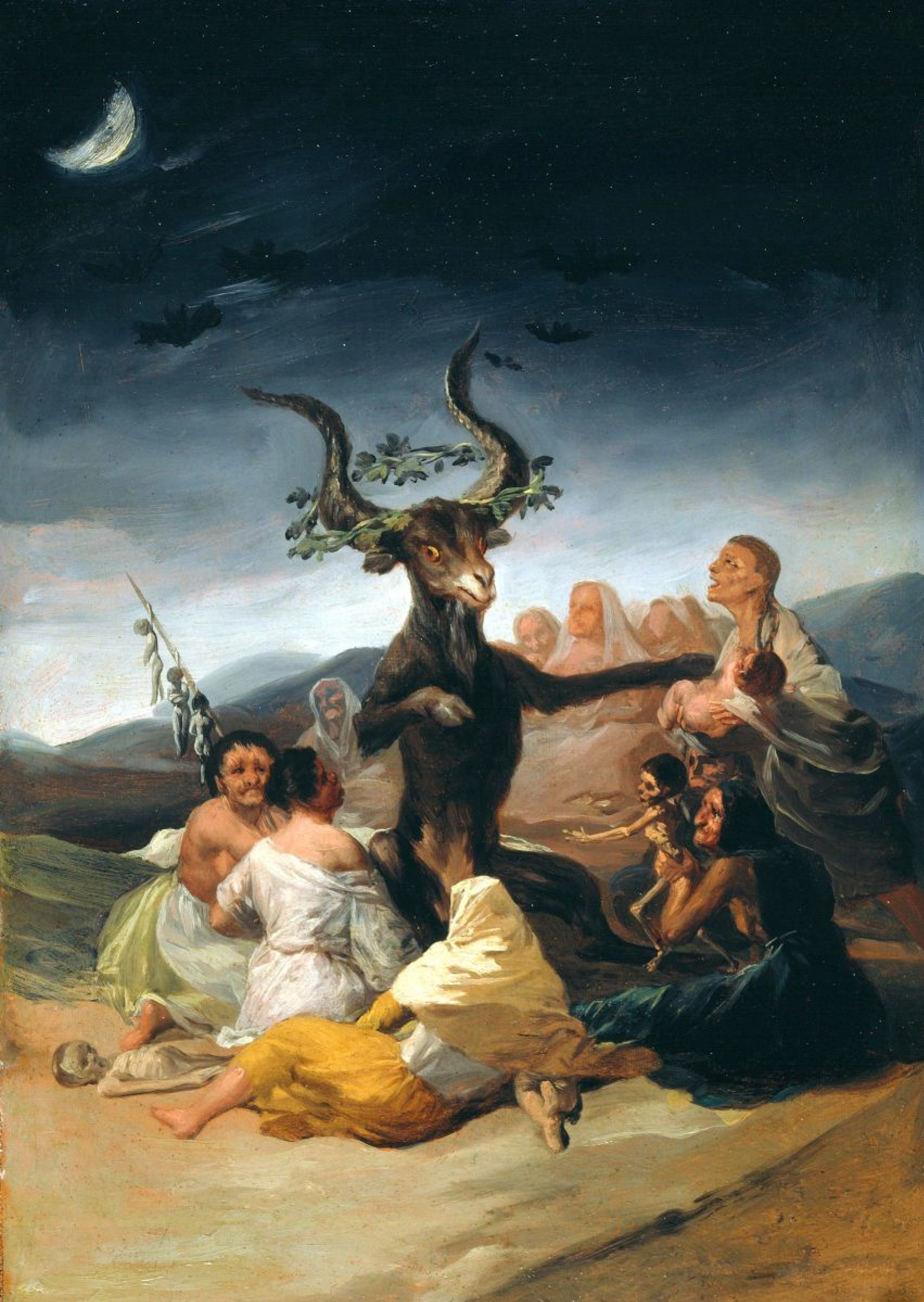 Франсиско Гойя - Шабаш ведьм, 1798, 31×44 см: Описание произведения | Артхив