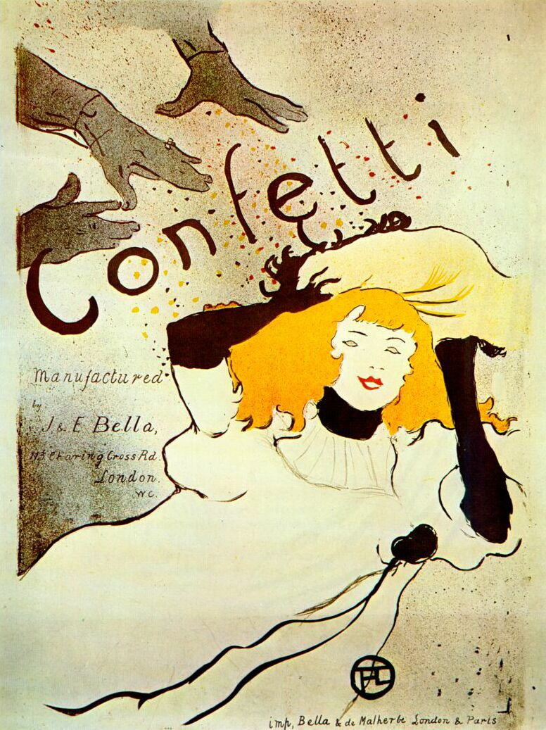 Henri de Toulouse-Lautrec. Confetti poster