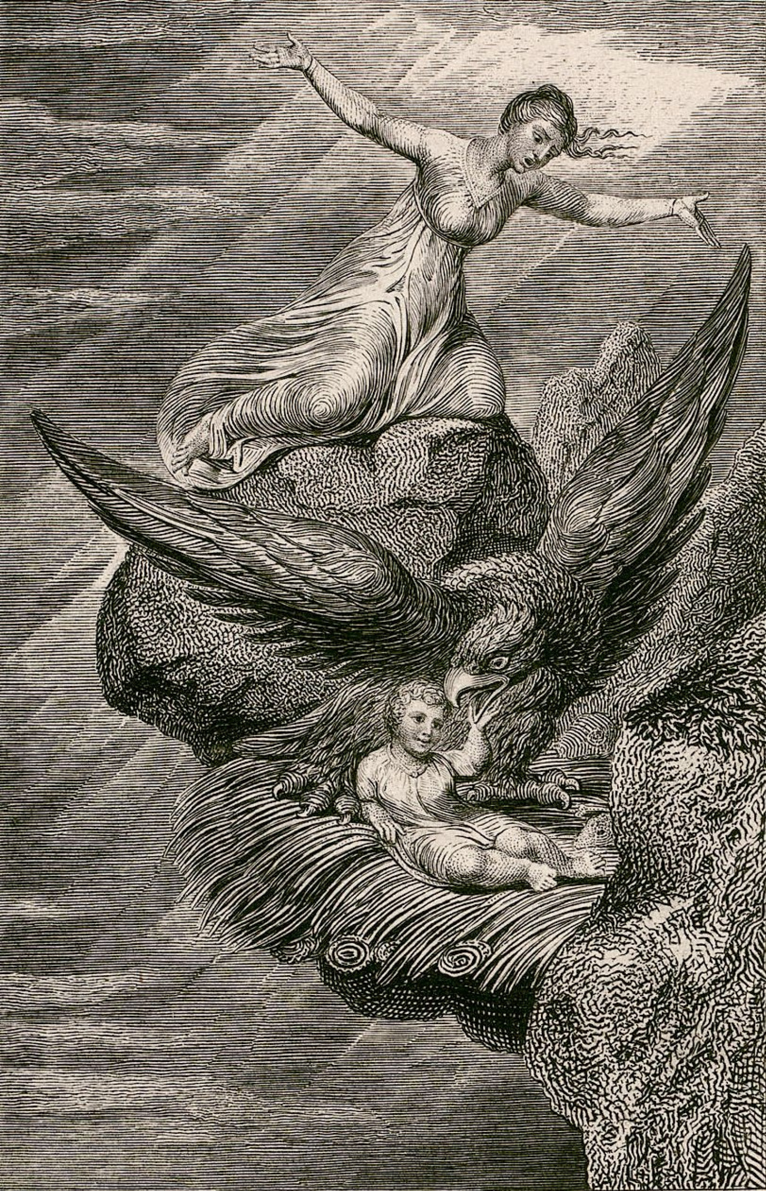 William Blake Eagle. Illustrations to William Hayley's 