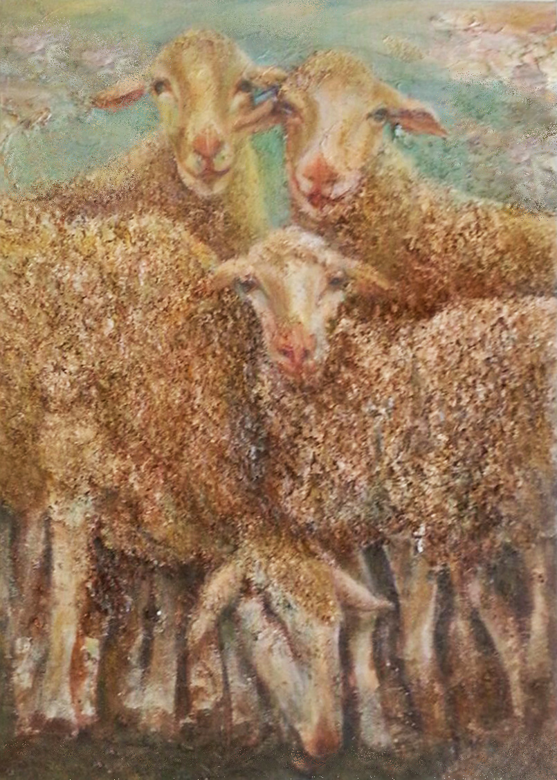 Silva Iosifovna Zalmanson. A family of lambs