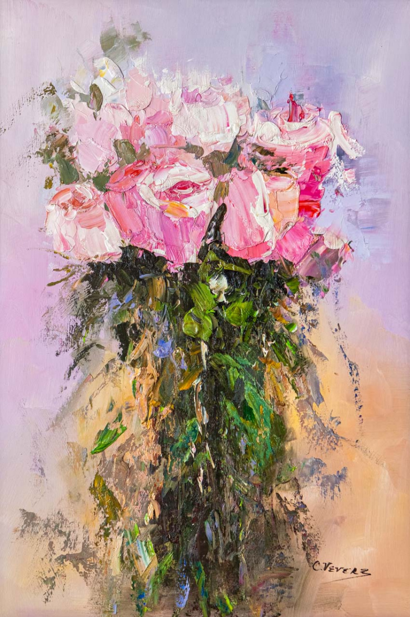 Christina Weavers. Bouquet of garden roses. Expression