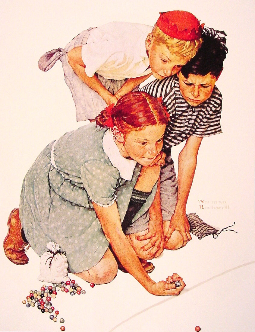Norman Rockwell. Ballparty