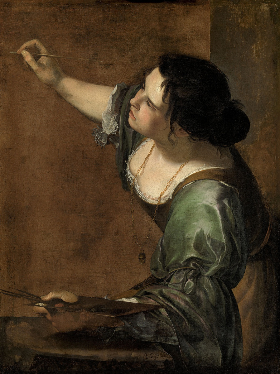 Artemisia Gentileschi. Self-portrait in the form of an allegory of painting