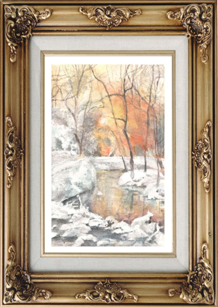 Ivan Alexandrovich Dolgorukov. Winter. Forest stream