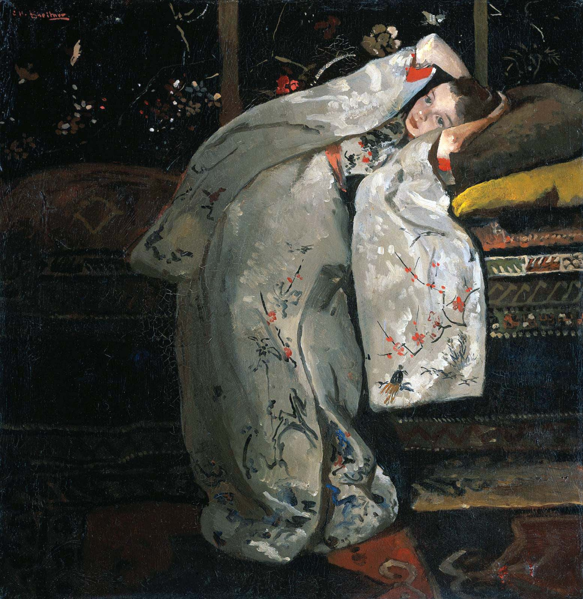 Georg Hendrik Breitner. Girl in white kimono