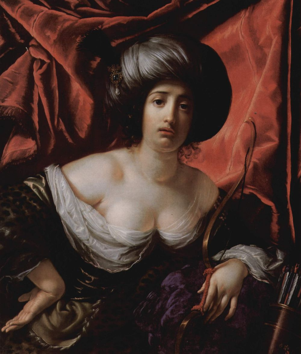 Cesare Dundini. Portrait of a lady in the form of Diana