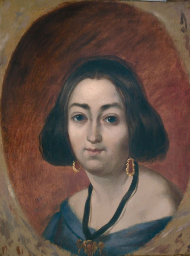Taras Grigorievich Shevchenko. Portrait Of Anna Zakrevskaya