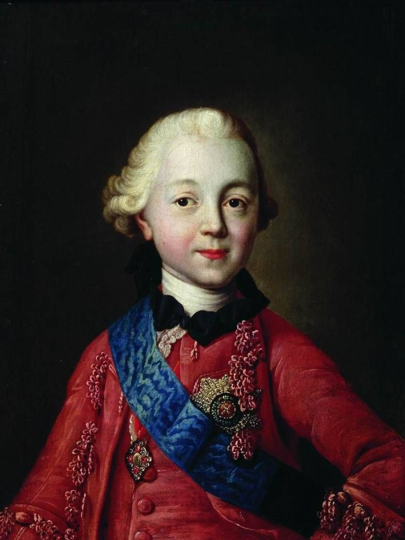 Alexey Antropov. Portrait of Grand Duke Paul Petrovich, later Emperor Paul I, in childhood