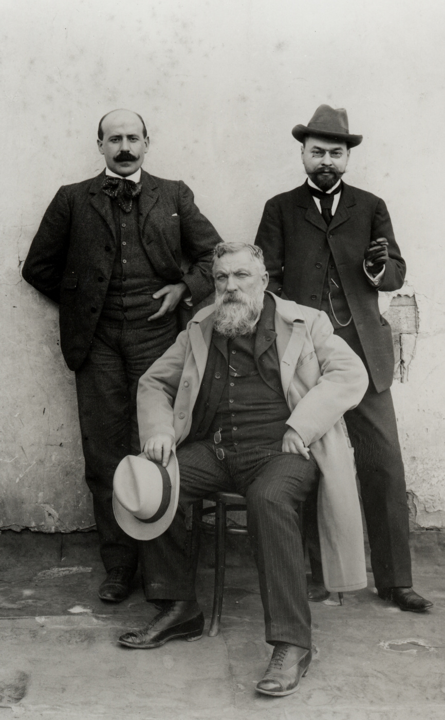 Ignacio Zuloaga, Auguste Rodin and Ivan Shchukin on their trip to Spain in 1905 Ignacio Zuloaga, Auguste Rodin and Ivan Shchukin on their trip to Spain in 1905